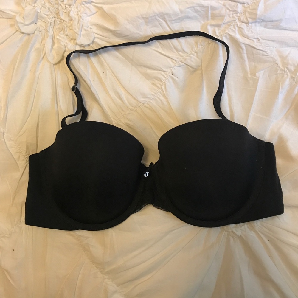 Victoria's Secret Black Lined Multi-Way Strapless
