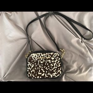 Michael Kors small jet set calf hair cross body