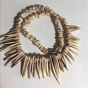 Funky puka shell necklace