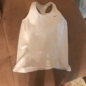 White workout tank