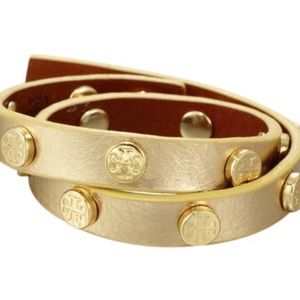 Tory Burch leather wrap bracelet