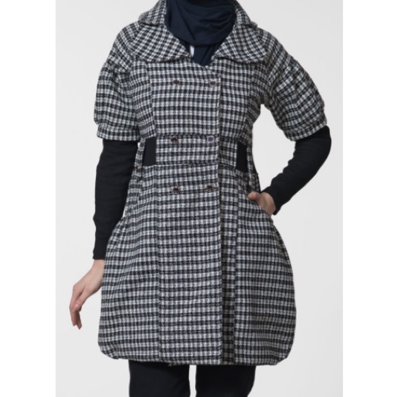 Double Breasted Jacquard Tweed Jacket - Picture 1 of 4