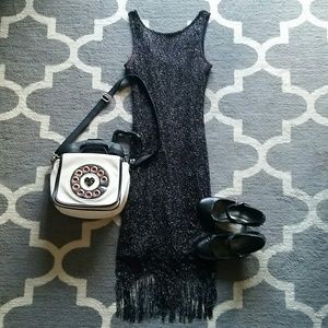 Black Shimmery Flapper Dress