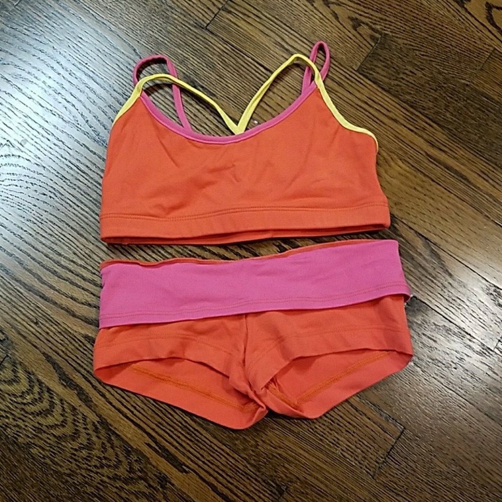 Sports bra and shorts