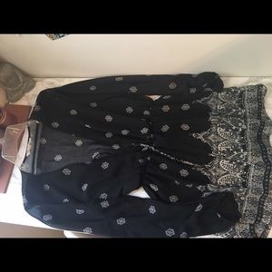 Black and white romper