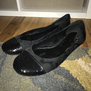 Coach Black Flats