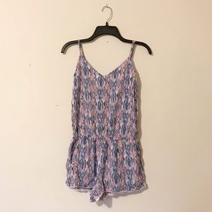Hollister Spaghetti-strapped Tribal Romper