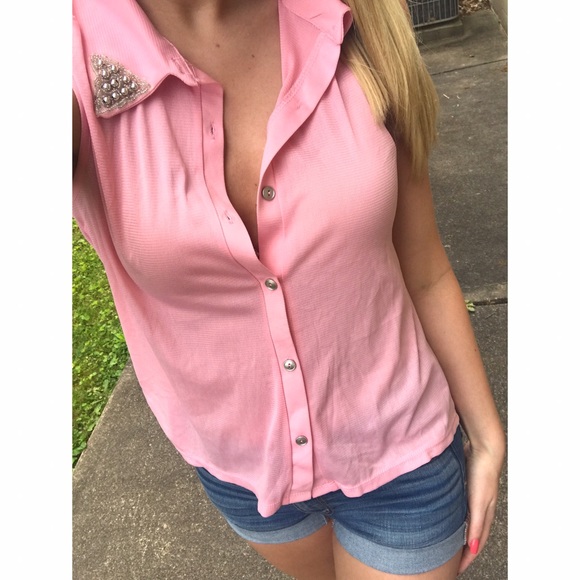 Sheer pink small tank top - Picture 2 of 2