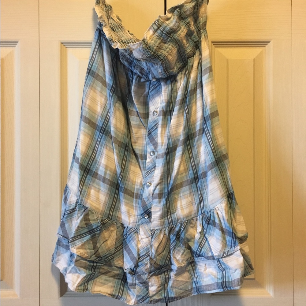 Plaid Sun Dress! Cute for Summer!