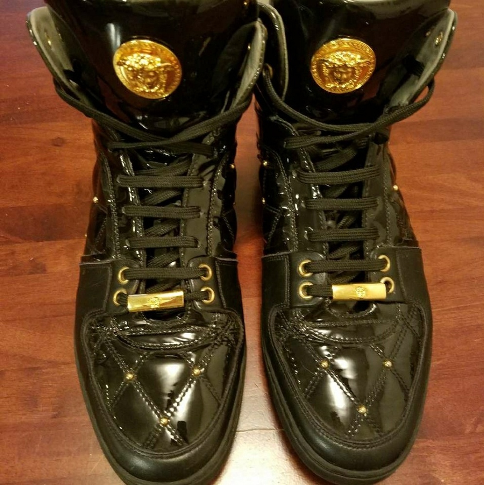 Versace Mens High Top Designer Shoes
