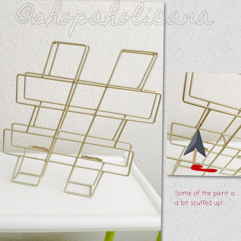 Gold Hashtag Decor Sign