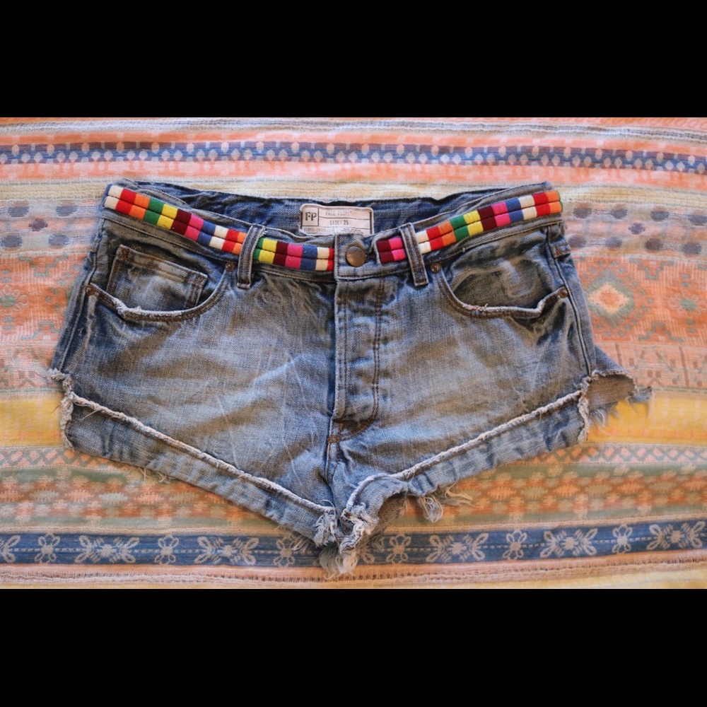 Free People Jean Shorts