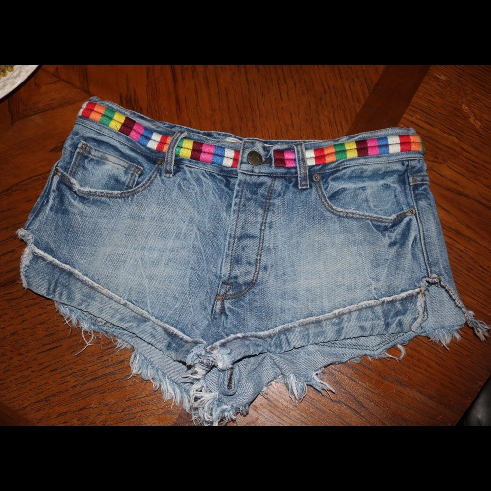 Free People Jean Shorts - Picture 2 of 2