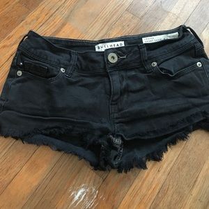 PACSUN BLACK JEAN SHORTS