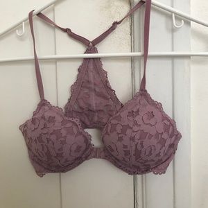 PINK VICTORIA SECRET LACE BRA