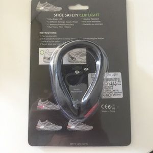 Led light shoe safety clip