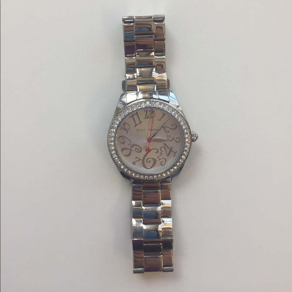 Betsy Johnson large bling watch