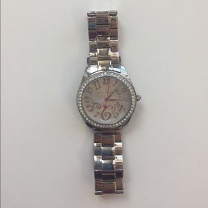 Betsy Johnson large bling watch