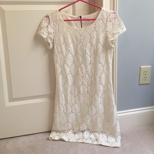 White lace dress