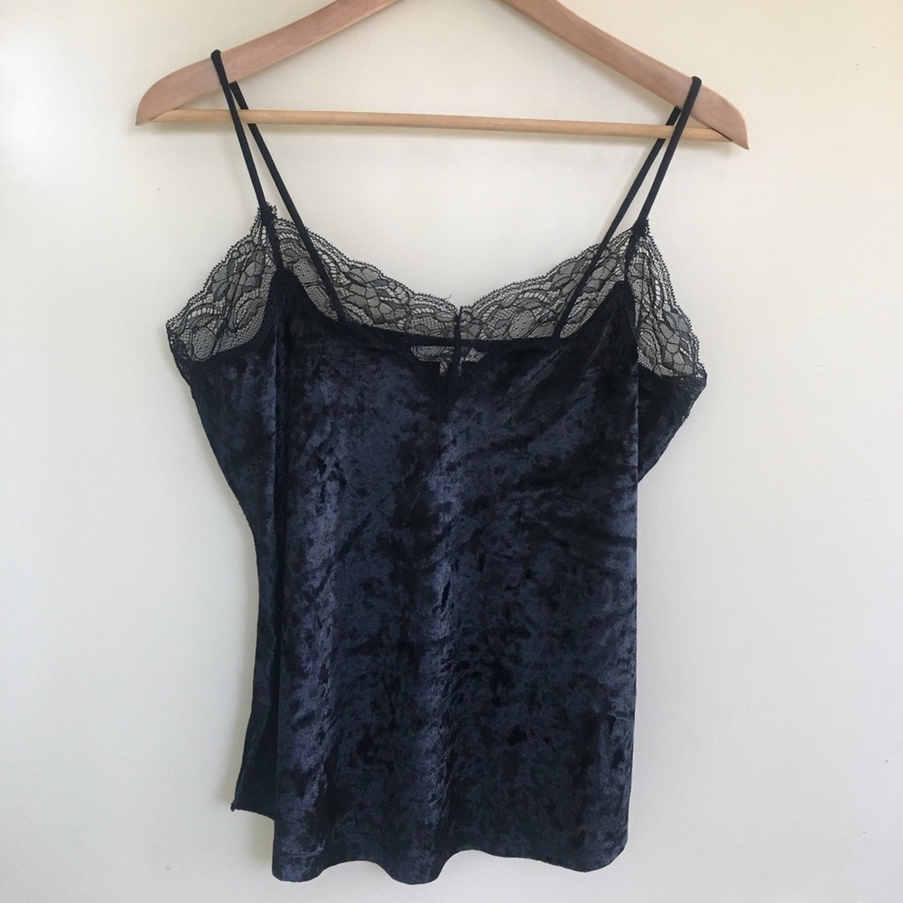 Velvet lace tank top*Free w any purchase*