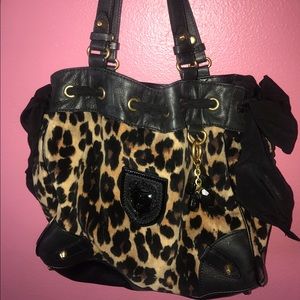 Very lightly used limited edition JC velor handbag