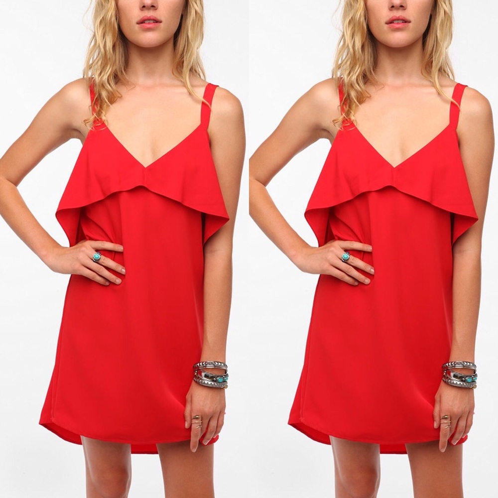 UO Pins and Needles Ruffle Dress