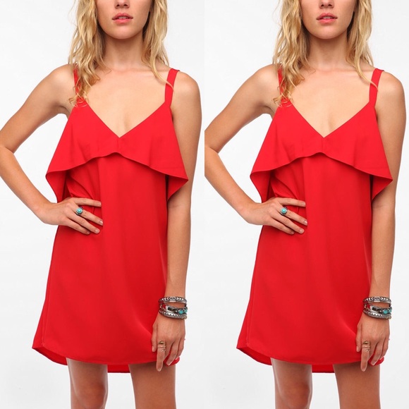 UO Pins and Needles Ruffle Dress - Picture 1 of 5
