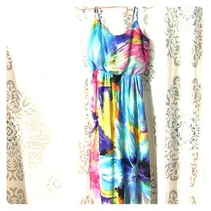 Water color Maxi sundress