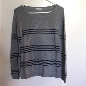 41 Hawthorn Soft Striped Gray and Blue Sweater