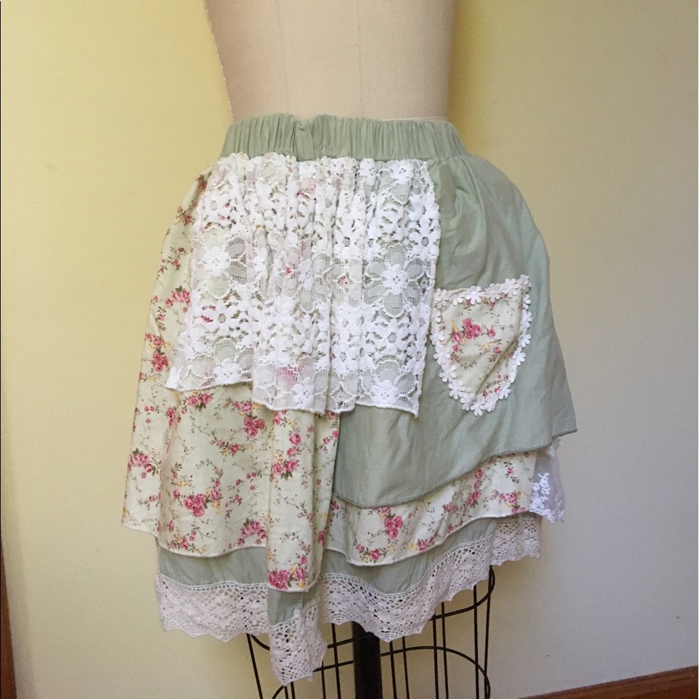Patchwork Lace Mori Lolita Skirt