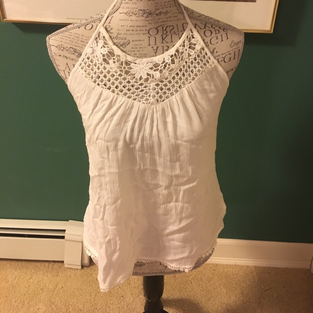 NWT White Halter Top