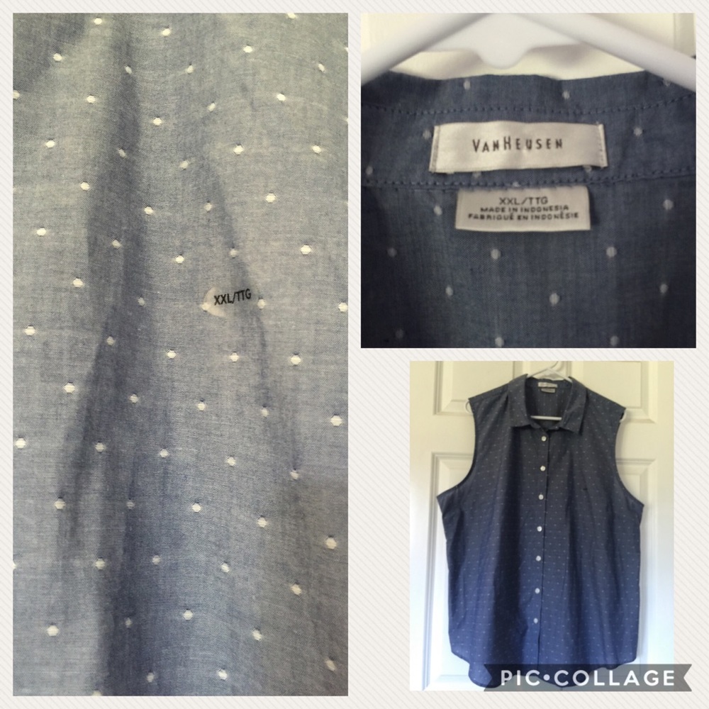 Never wore Van Heusen button down shirt - Picture 8 of 8