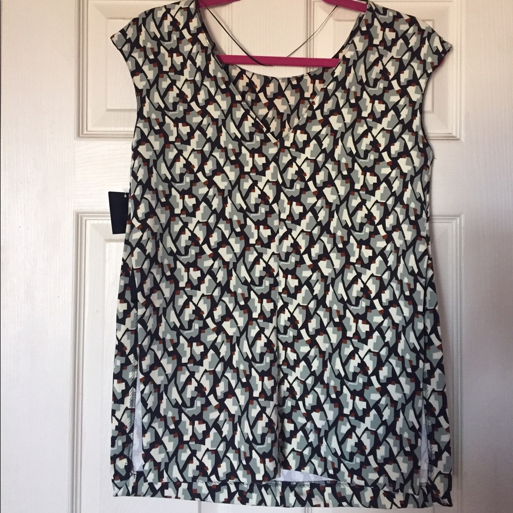 Zara abstract print top NWT size S - Picture 3 of 6