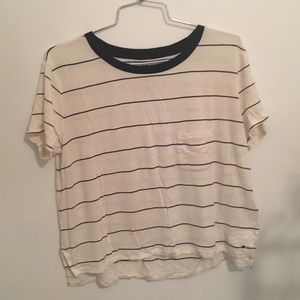 Back and white shirt