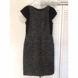 J.Crew wool/lace cap sleeve dress