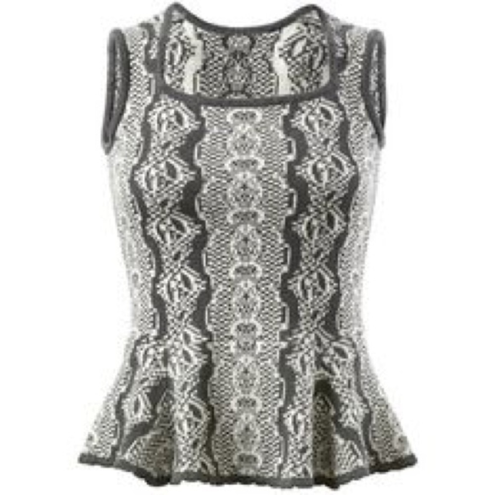 CAbi Peplum Sweater Tank