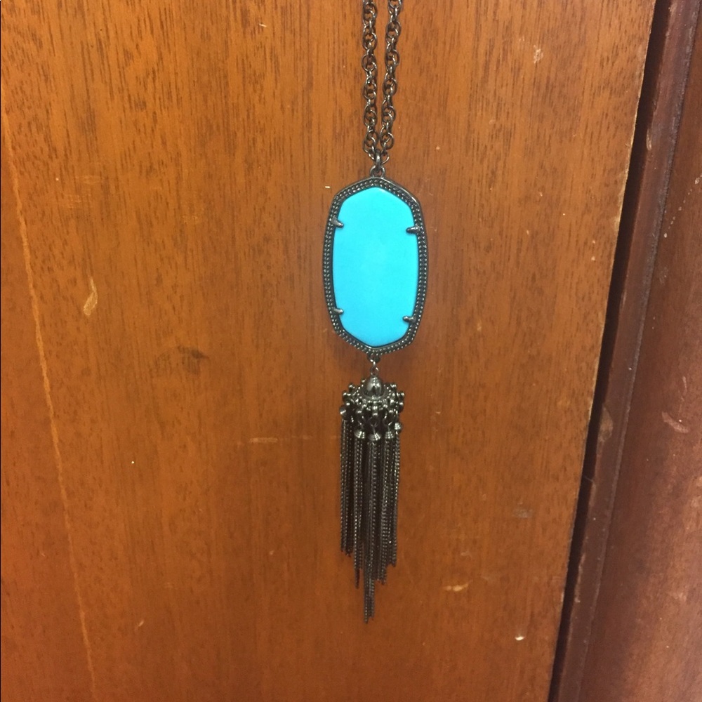 Kendra Scott turquoise tassel necklace