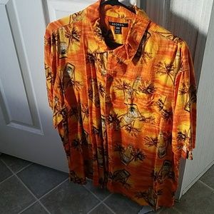 Mens 100% rayon beach shirt