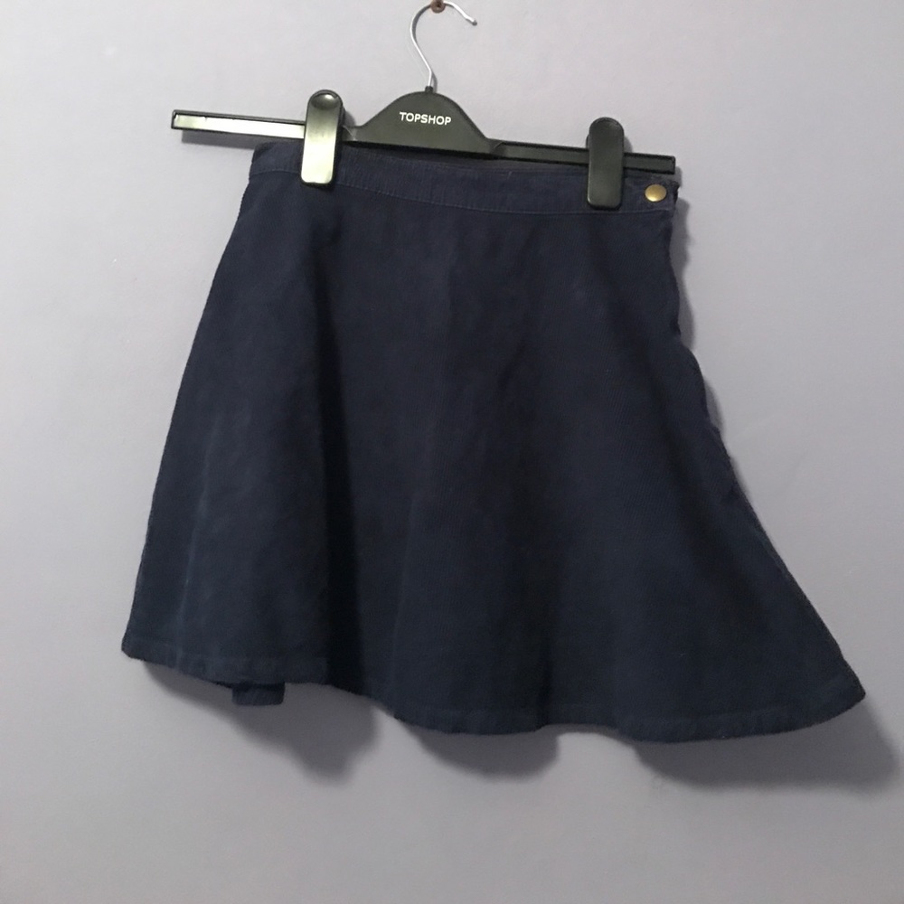 American Apparel Blue Corduroy mini Skirt