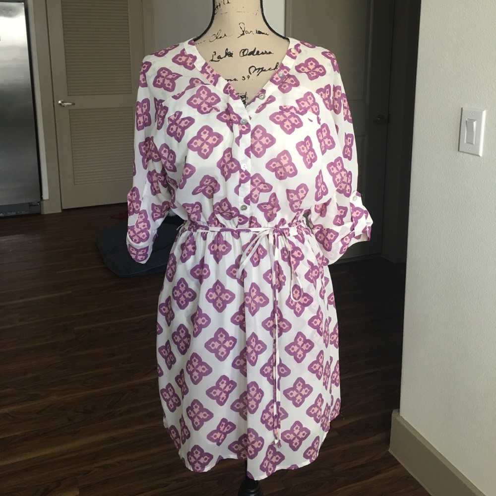 Flowy button down dress