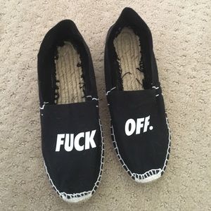 Fuck Off espadrilles