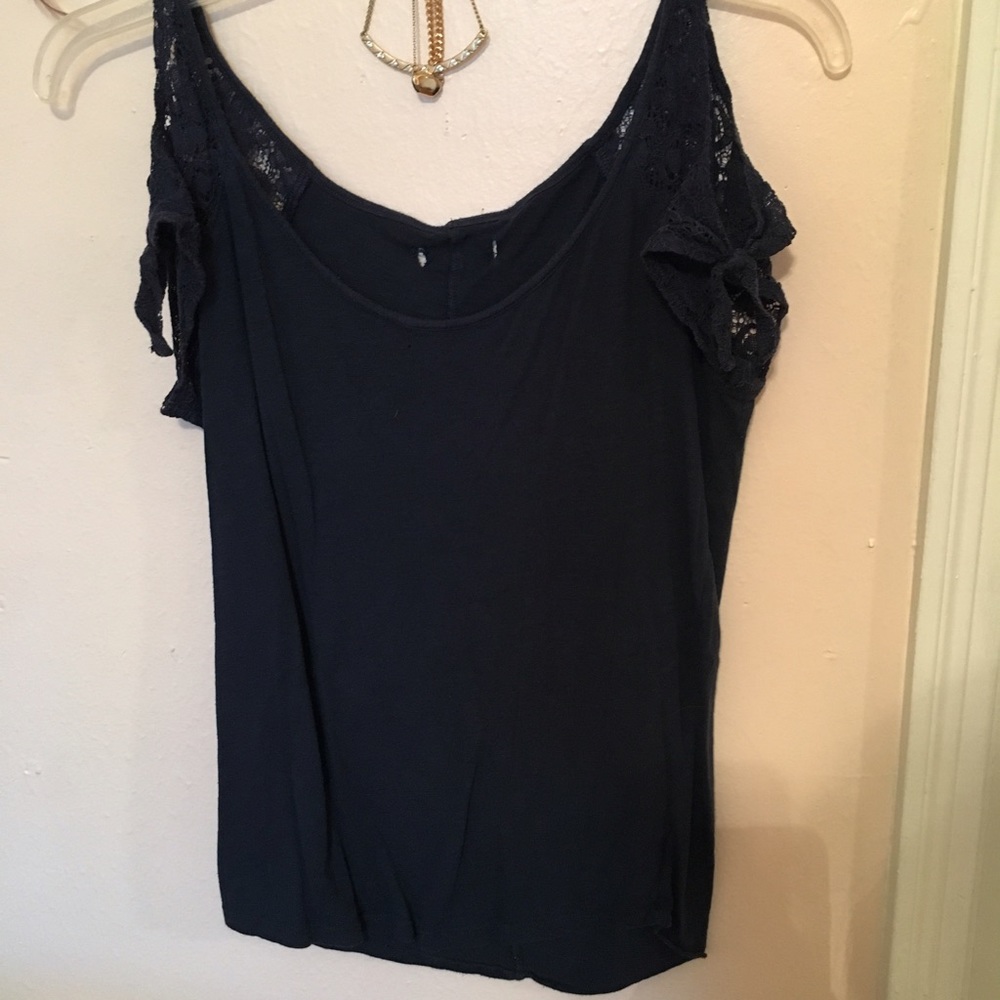Hollister Lace Cold Shoulder Top