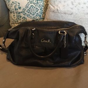 Leather coach bag