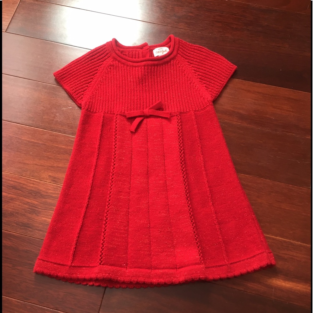 Red Knit Baby Dress