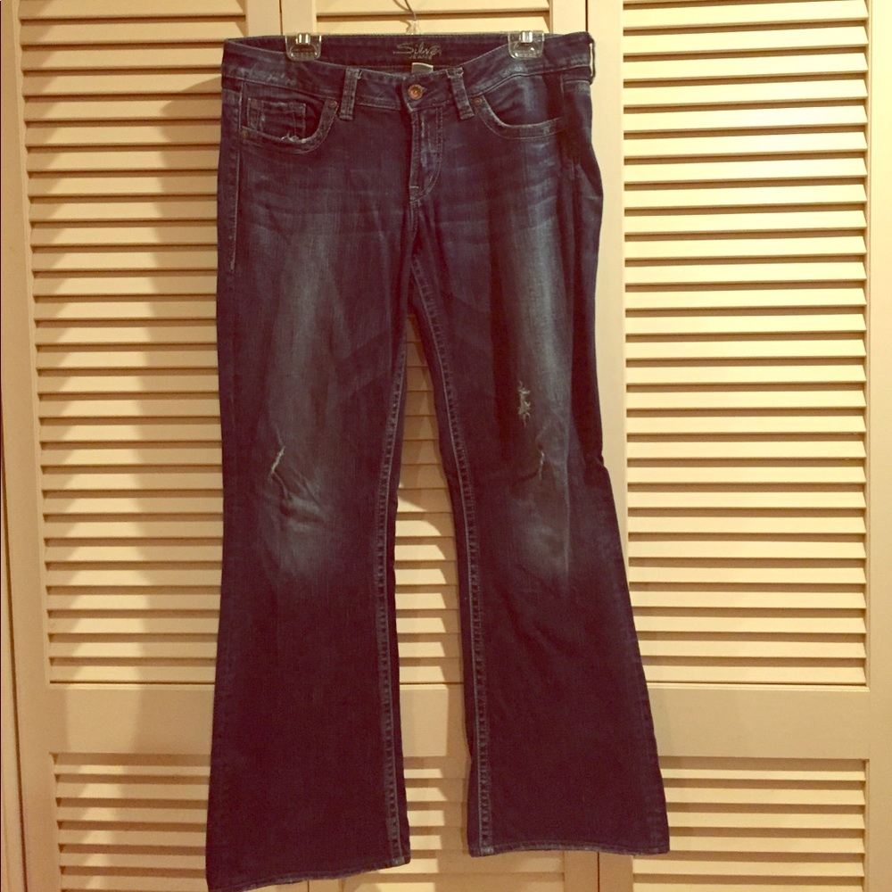 Silver Lola Flare Jeans - 32x33