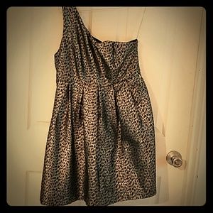 Forever 21 Black and Silver Cheetah Dress