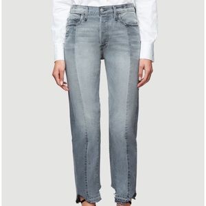 Frame Denim Nouveau Le Mix High-Waisted Ash Grey