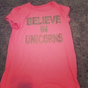 A pink shirt