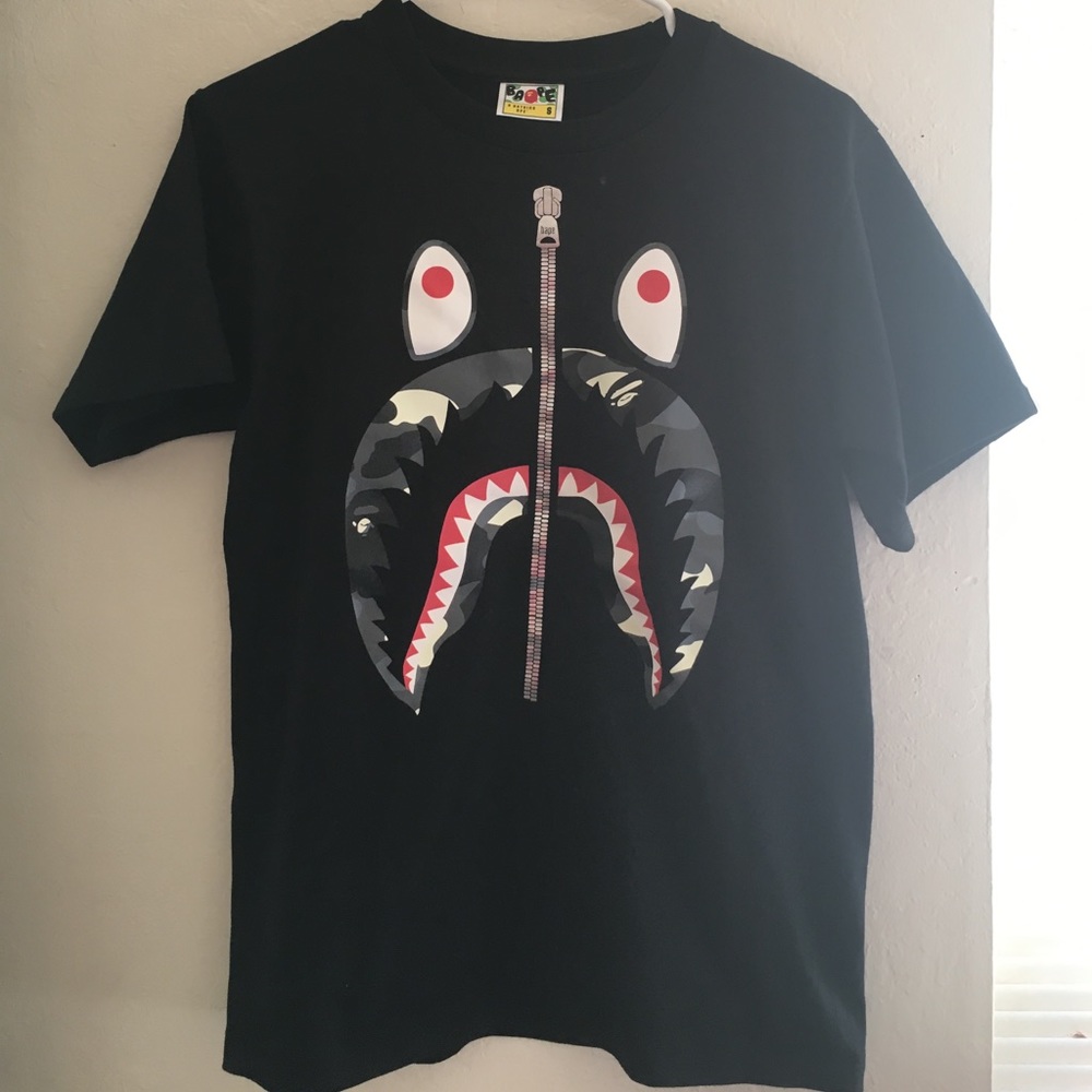Brand New Bape shark tee