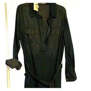 Cool denim shirt dress large